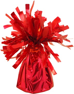 Red Foil Balloon Bouquet Weight